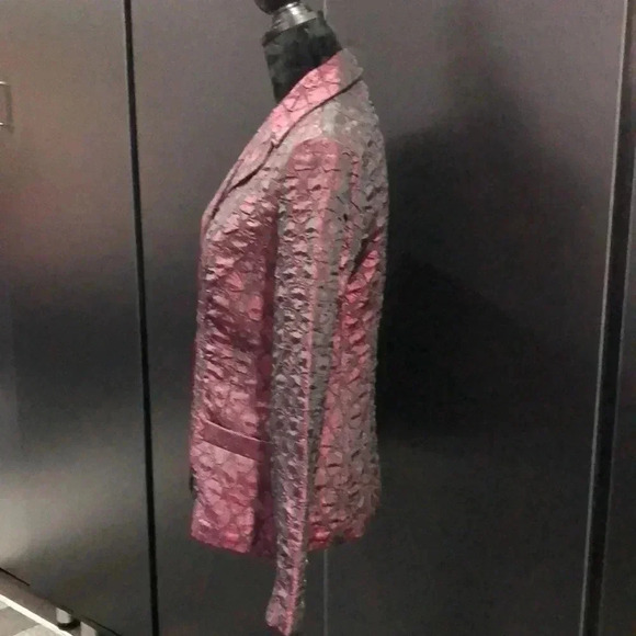 Croft & Barrow Blazer,single breasted,Hip pockets,button front,quilt texture - Picture 3 of 12